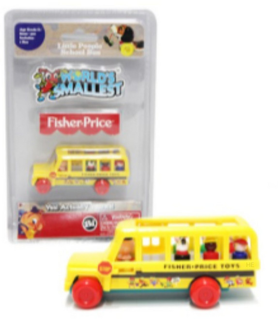 피셔프라이스 월드스몰레스트 스쿨버스 피규어, MIX(혼합색상), 2개