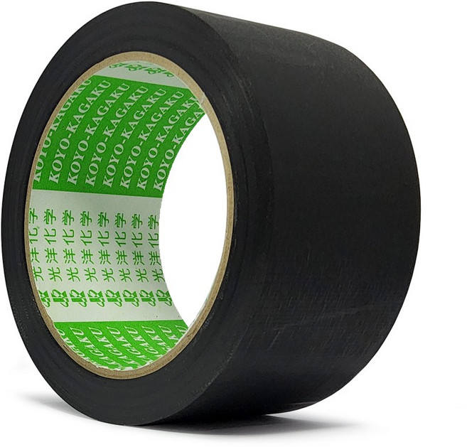 GAFFER PE 무광 일본 개퍼테이프 빛흡수 끈적이 적은 게퍼테이프 연극 방송 무대용, 3.개퍼 무광검정 50mm×25m, 1개