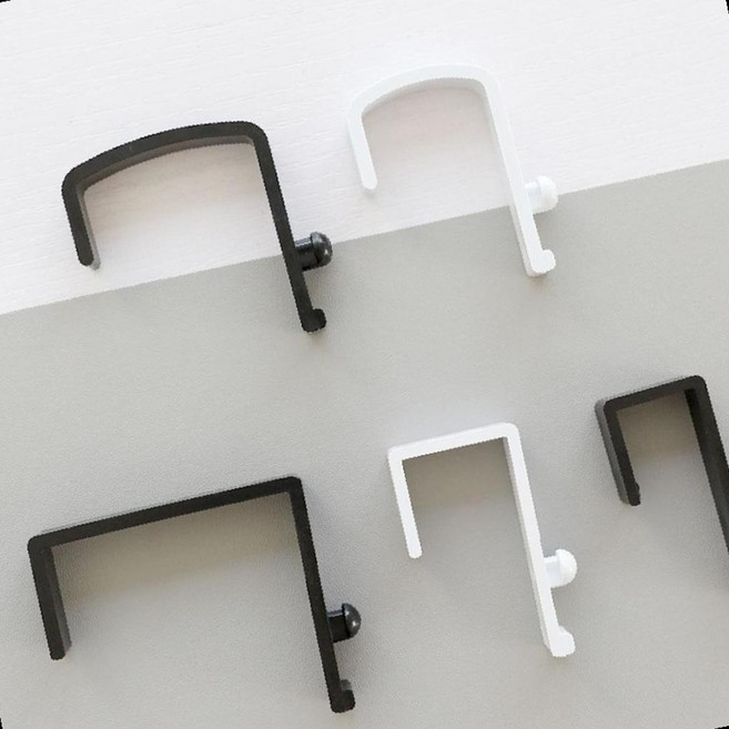 파티션걸이 벽걸이 무타공 소품걸이 가방 다용도 주방 욕실, 21mm 화이트