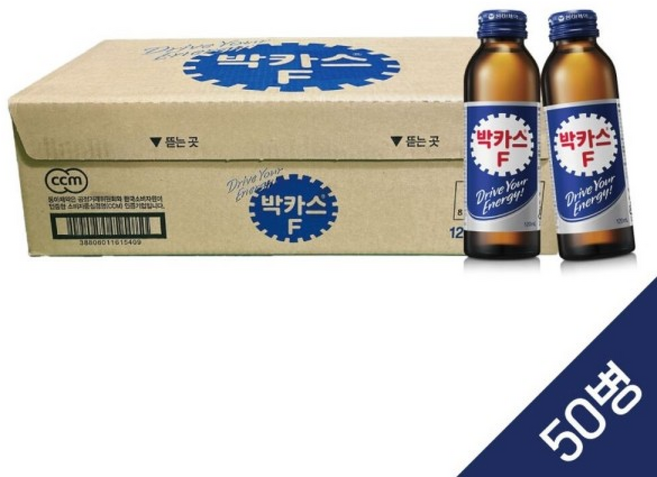 박카스F 한박스 타우린 자양강장 음료/박카스에프/병음료/고급/박카스/박스, 120ml