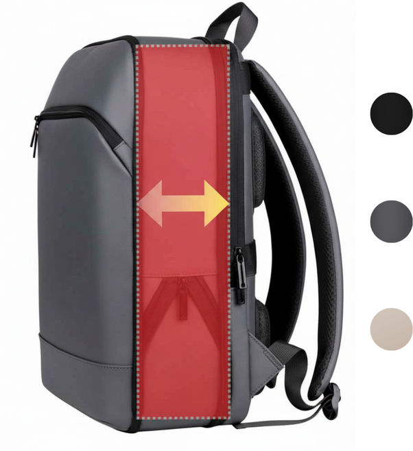 노트북 경량 슬림 확장형 백팩 출퇴근용 가방