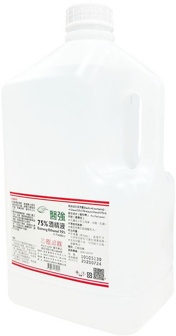 醫強 75% 酒精液 4000ml, 1個