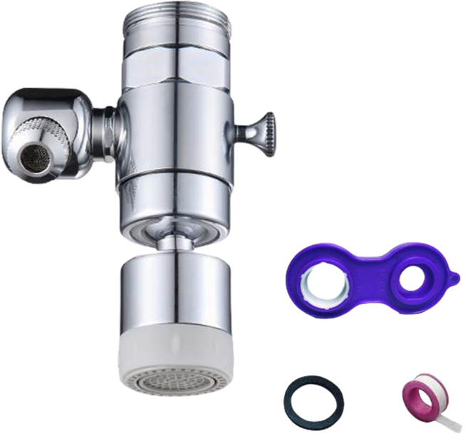 가정용 세면대 필터수전 + 정수필터 720도 회전 정수키트필터 세면대필터코멧, SFC2, 1