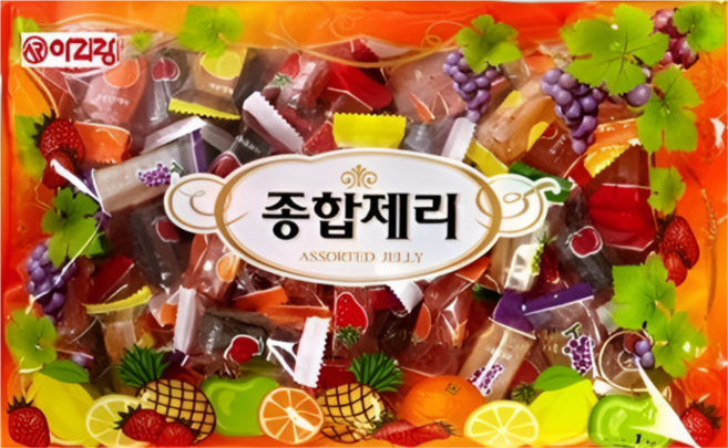 아리랑 종합제리 옛날제리 과일젤리 대용량, 1개, 850g