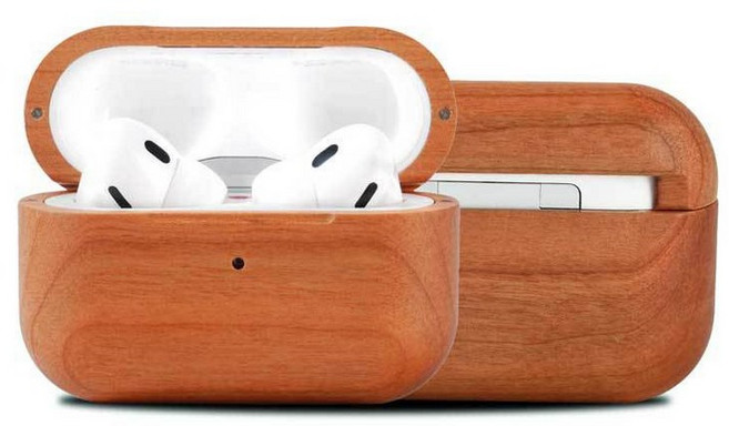 SU 에어팟호환 이어폰케이스 투명 하드 TPU 실리콘, 1개, 체리우드와 레드우드의 긴 로프, Airpods pro3세대 원형