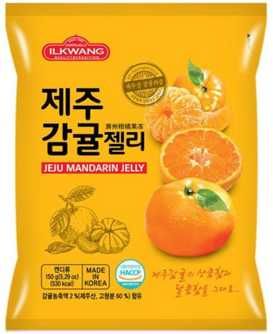 일광 280G 제주감귤젤리 19187pc 1(EA), 1개, 본상품선택