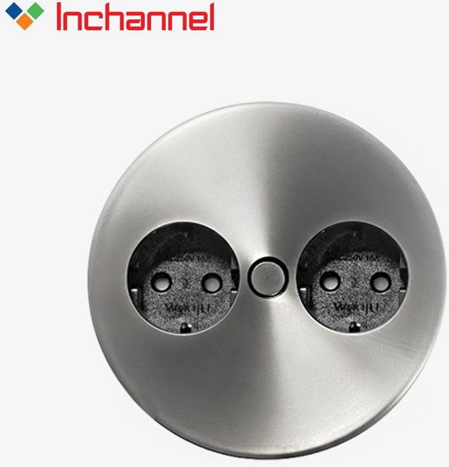 인채널 스위벨 2구 빌트인콘센트 BBT311, 1개