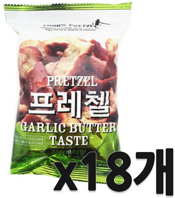 토르즈프레첼 갈릭버터맛, 85g, 18개