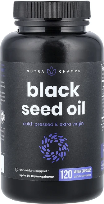 뉴트라챔프 블랙 시드 오일 베지캡슐 120정, 4개 - 쿠팡