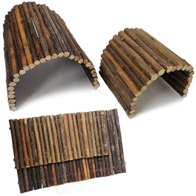 햄스터 장난감 자연주의 나무 브릿지울타리, 1개