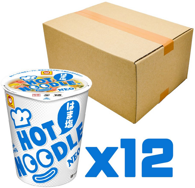 토요수산 핫누들 네오 하마시오 시푸드 소금라멘, 12개