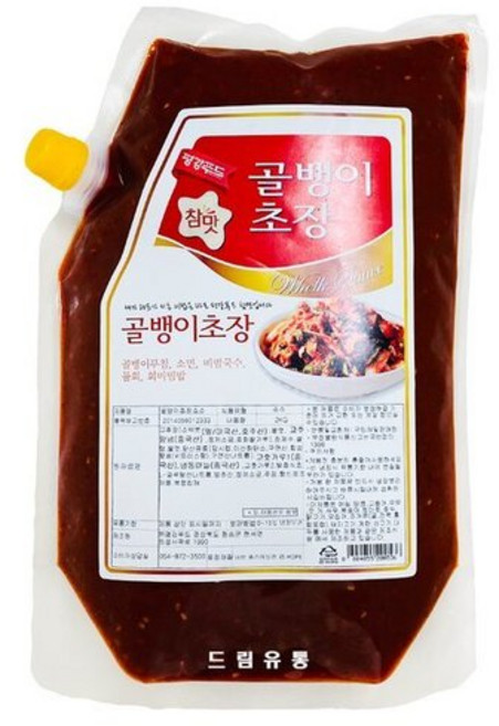 평강)참맛 골뱅이초장소스 2kg, 1개