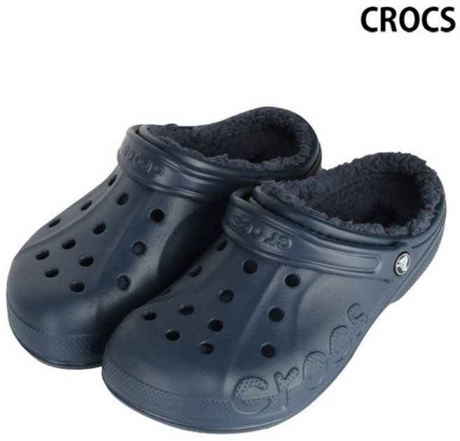 크록스 공용 바야 라인드 클로그 네이비 (205969_463)