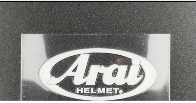 適用於 ARAI RX7X RX7-RR5 副廠零件, 1個, 鴨尾鏤空貼紙【白】