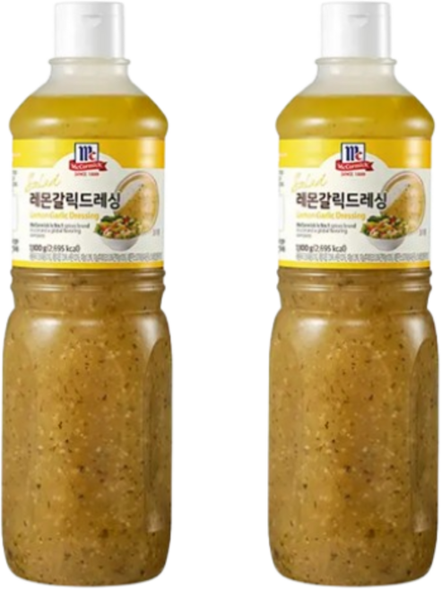 맥코믹 레몬 갈릭 드레싱 샐러드 소스, 2개, 1.1kg