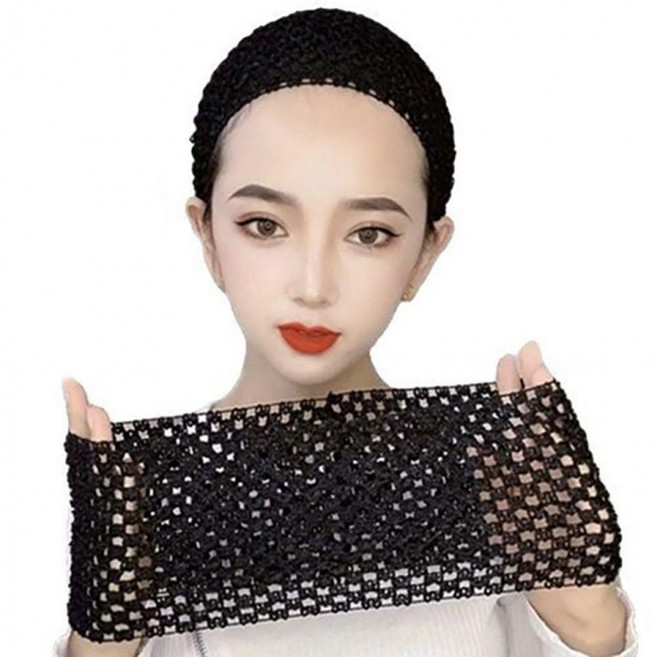 망 헤어밴드 헤어망 머리망 망사 가발 잔머리 고정 망머리띠 망헤어밴드 그물 여자 두건