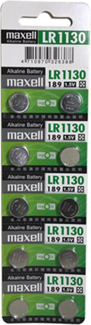 MAXELL LR1130LR1130 1.5V鹼性電池, 1套, 10個裝