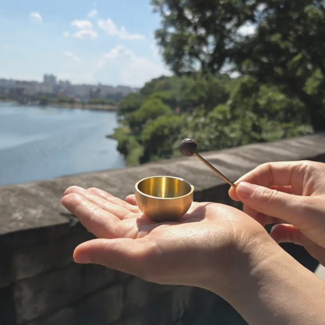 르브아 힐링 명상 미니 싱잉볼 4cm, 1개