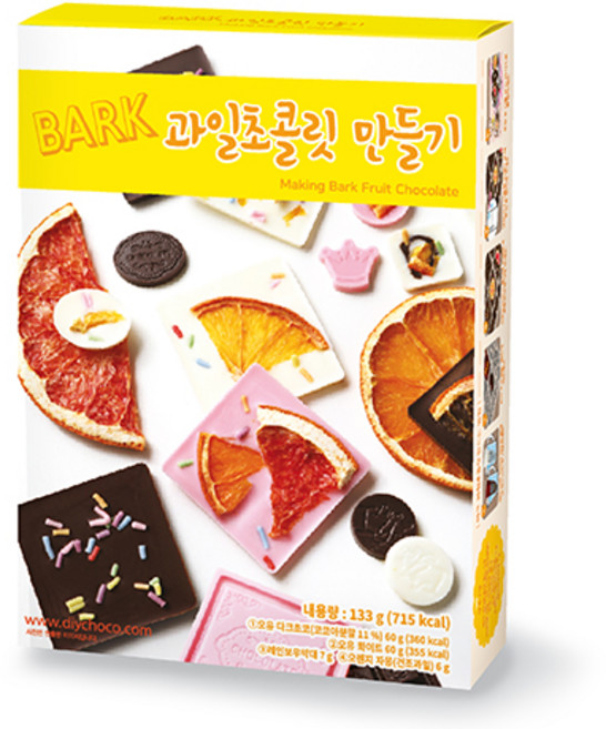 바크 과일초콜릿 만들기 세트, 1세트, 6종