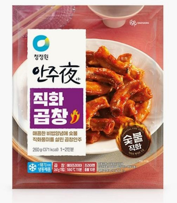 청정원 안주夜 논현동포차스타일 직화곱창, 1개, 260g