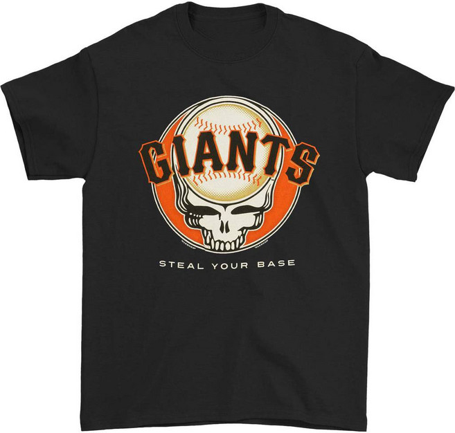 ROCKPANDA Grateful Dead San Francisco Giants Steal Your Base 반팔티