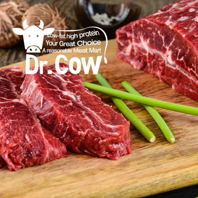 [닥터카우] 수입산 소고기 미국산 (초이스) 부채살 1kg ( 200g x 5개), 1개, 부채살 (스테이크용) 200g 5팩