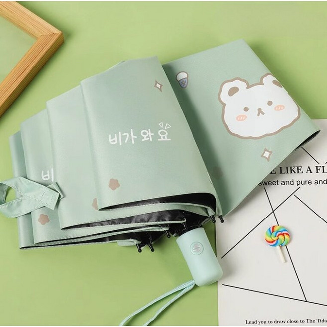 3단 자동 우산 접이식 튼튼한 예쁜 가벼운우산 초등우산