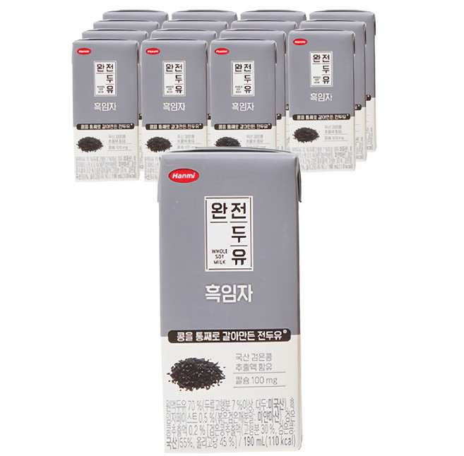 한미 완전두유 흑임자, 190ml, 16개