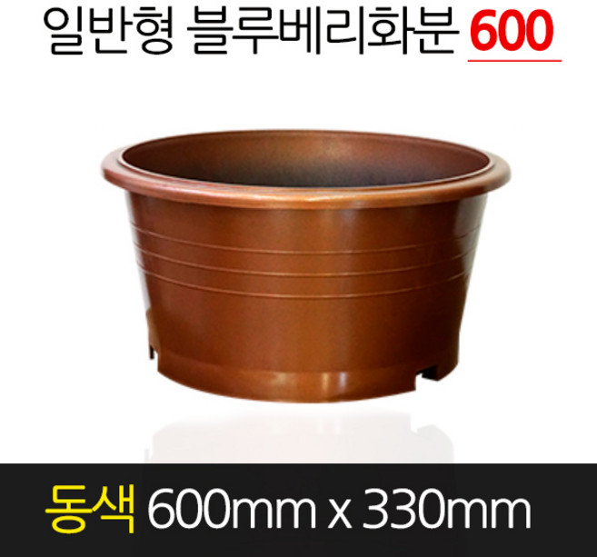 순희농장 고무 블루베리화분 일반형 동색 600 x 330 원형 분갈이