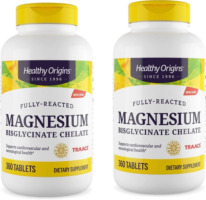[Healthy Origins] 풀리 리액티브 마그네슘 비스글리시네이트 킬레이트 360 타블렛 2 SET, 2개, 360정 - 쿠팡