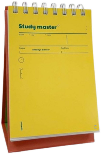 뮤니드 It spring 탁상용 100일 스터디 플래너, LEMON (레몬), 2개