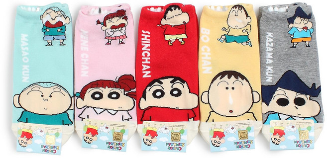 인타입 삭스 짱구 입체 발목 양말