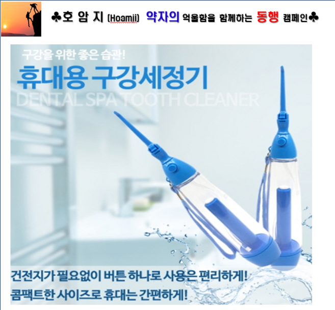 덴탈스파 휴대용구강세정기, 덴탈스파 워터플로스, 1개