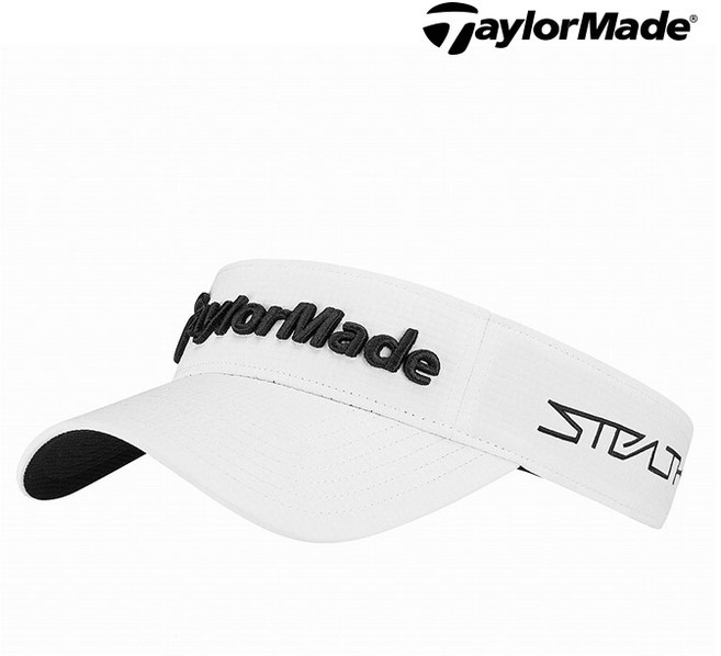테일러메이드 STEALTH2 투어 레이더 어썬틱 바이저 썬캡 골프모자, 화이트