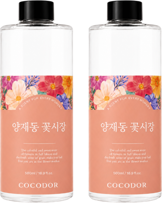 코코도르 디퓨저 리필, 양재동꽃시장, 500ml, 2개