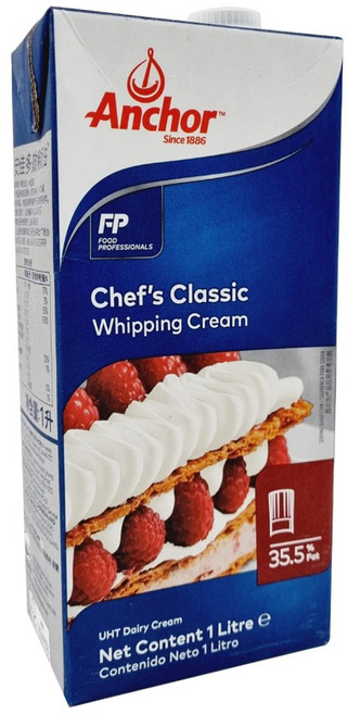 앵커 쉐프스 휘핑크림 1L (아이스박스포함) Anchor, 1개