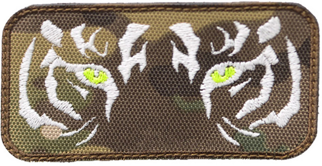 백호 호랑이 야광 밀리터리 패치 와펜