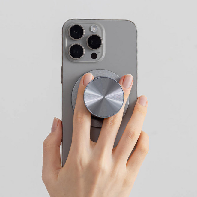 슈퍼쉘 맥세이프 메탈 스탠드 그립톡, 그레이