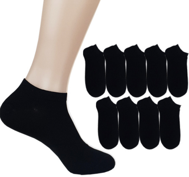 더베이직 남성용 프리미엄 스니커즈 발목 양말 10켤레