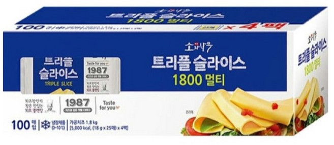 동원 트리플슬라이스치즈 1.8kg, 1개