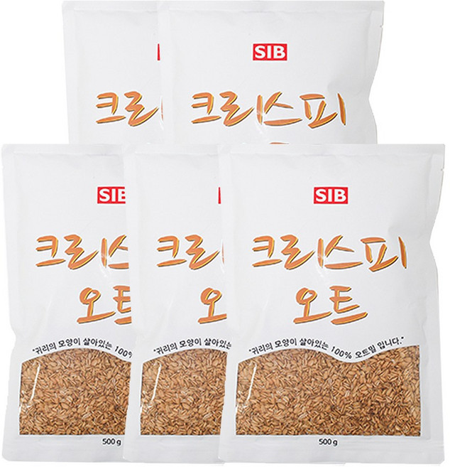 선인 크리스피 오트 500g X 5개 토핑 귀리 곡물바 단백질바