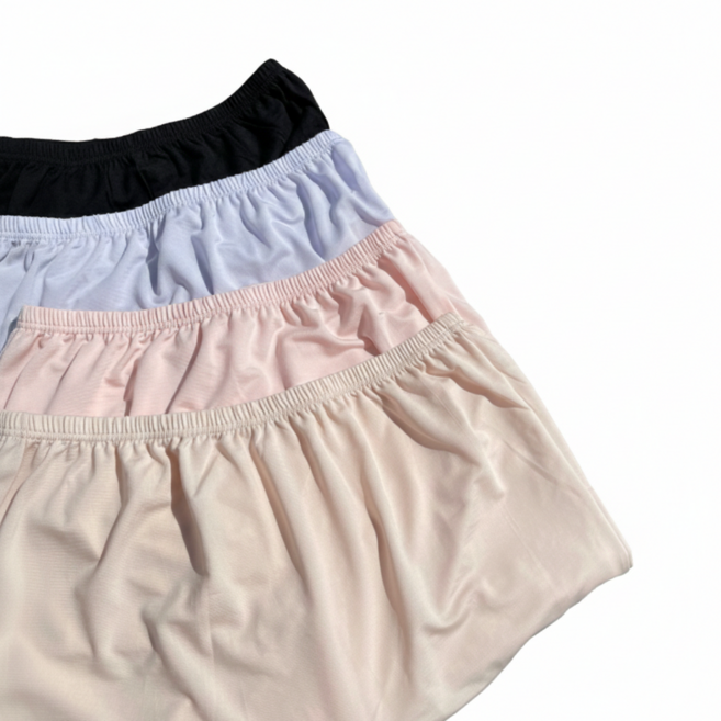 국산 여성 인견 드로즈 3p(3매입) 빅사이즈(~2XL) 네모 사각팬티 할머니 속옷