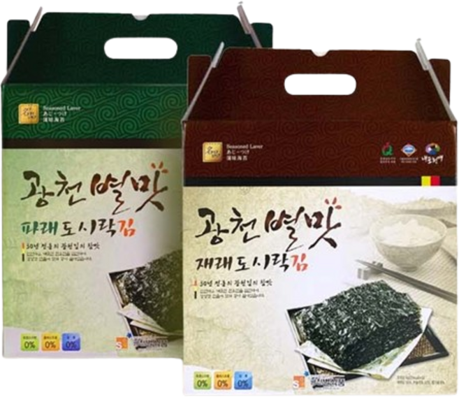 광천 파래김 도시락김 구운김 광천김 선물세트, 1개