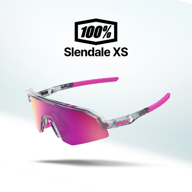 100% 고글 슬렌데일XS 자전거 야구 골프 스포츠 선글라스 100퍼센트 100프로(66), 05. 폴리시드그레이/퍼플미러(05), 1개