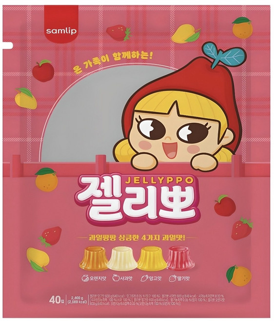 삼립 젤리뽀 40개입, 2.4kg, 1개