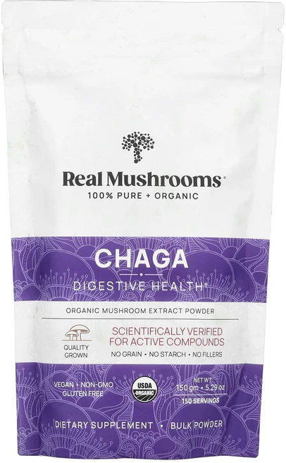 새해 첫좋은선물 Real Mushrooms 차가버섯 유기농 버섯 추출물 분말 150g(5.29oz) 제대로 할인합니다, RealMushrooms차가버섯유기농버섯추출물분말150, 150g, 1개 - 쿠팡