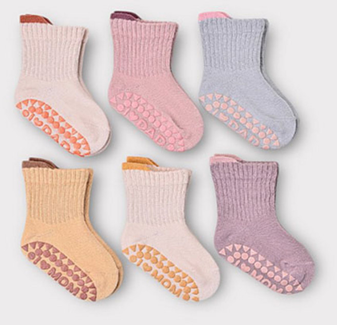 영유아 베이비슈 미끄럼방지 양말 세트 6종 세트