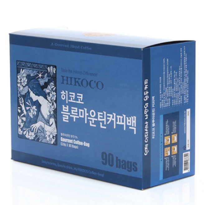 영국왕실커피 히코코 블루마운틴산 커피황제 원두 커피 티백 90개입, 1개
