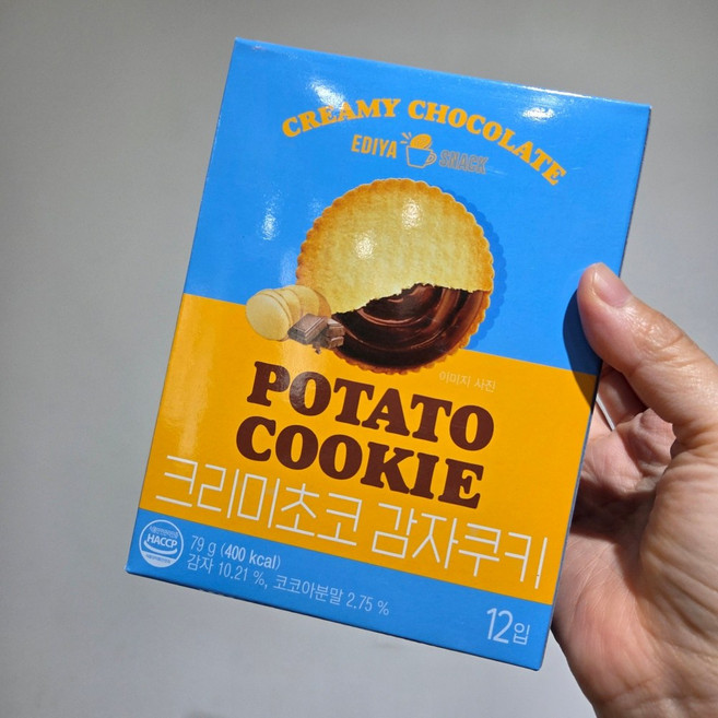 이디야 크리미 초코 감자쿠키, 1개, 79g
