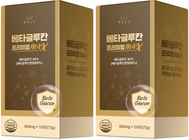 웰빙곳간 프리미엄 베타글루칸 MAX 4개월분 베타글루칸분말, 2개, 120정